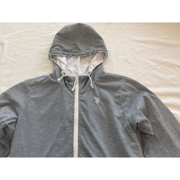 Ralph Lauren Reversible Grey White Zip Up Sporty Jacket - Picture 2 of 4
